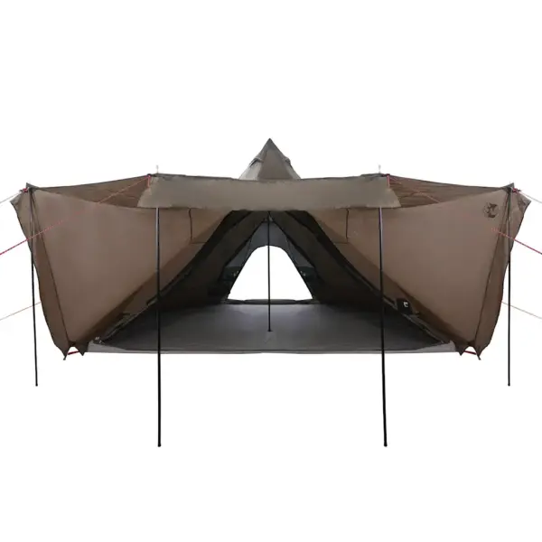 Veekindel tipi peretelk varikatusega, 8 inimesele, pruun, 486 x 486 x 280 cm – 6