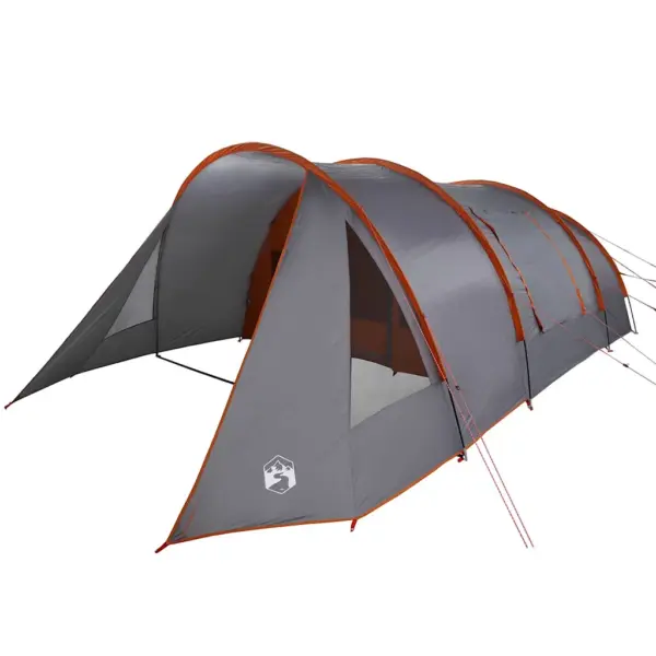 Tunnelitelk 5 inimesele verandaga, hall/oranž, 805 x 405 x 211 cm – 4