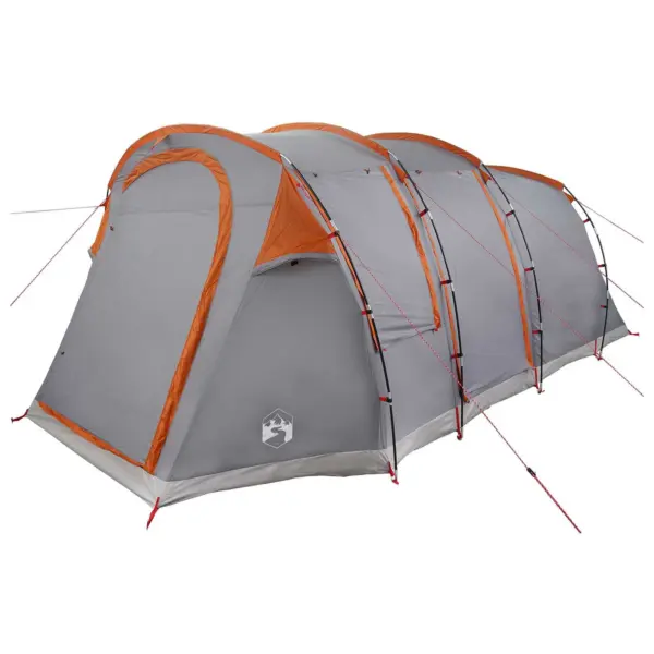 Veekindel tunnelitelk, hall/oranž, 185T polüester, 505 x 330 x 204 cm – 2