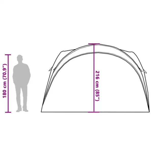 Veekindel valge peotelk hoiutaskutega, 305 x 305 x 216 cm – 11