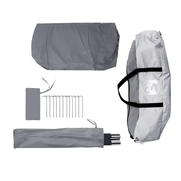 Veekindel valge peotelk hoiutaskutega, 305 x 305 x 216 cm – 7