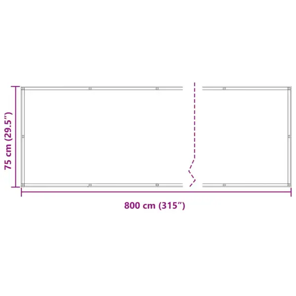 Rõdu privaatsuskate, veinipunane, UV- ja veekindel, 75 x 800 cm, PU-kattega Oxford-kangas - 7