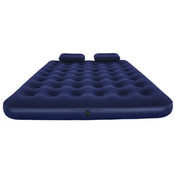 Bestway kahekohaline veluurkattega õhkmadrats padjade ja pumbaga, tumesinine, 203 x 152 x 22 cm - 8