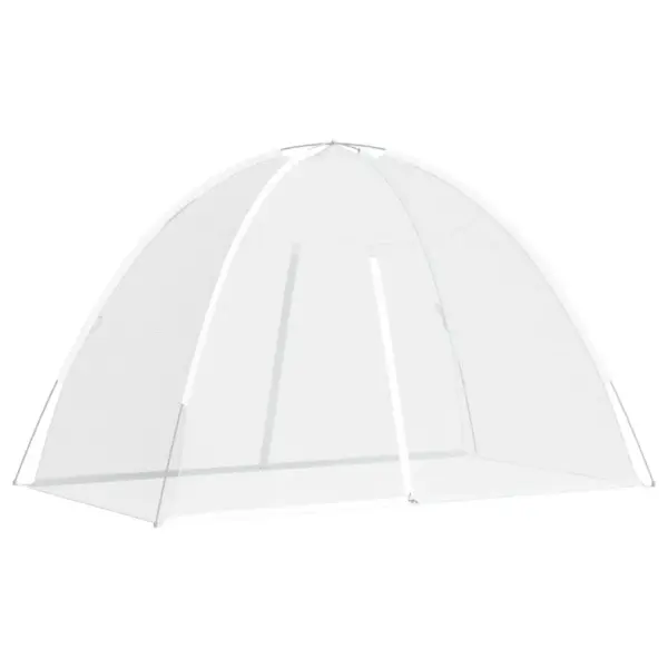 Sääsevõrk vooditelk Mongoolia jurta kujuga, 2 lukuga avaga, valge, 200 x 120 x 130 cm – 2
