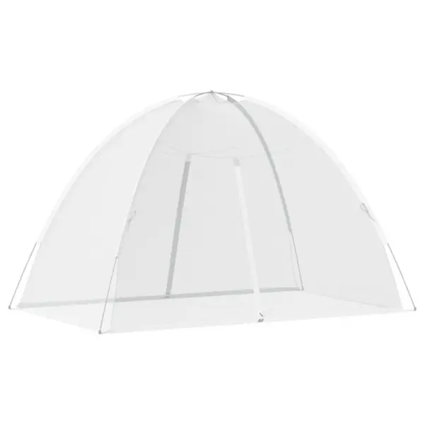 Sääsevõrk vooditelk Mongoolia jurta kujuga, 2 lukuga avaga, valge, 200 x 120 x 130 cm – 6