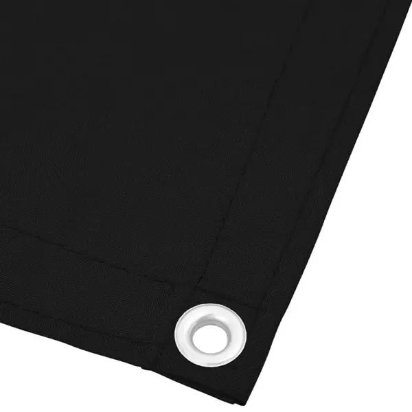 Veekindel rõdusirm privaatsuse tagamiseks, must, 75 x 1000 cm, polüester oxford - 4