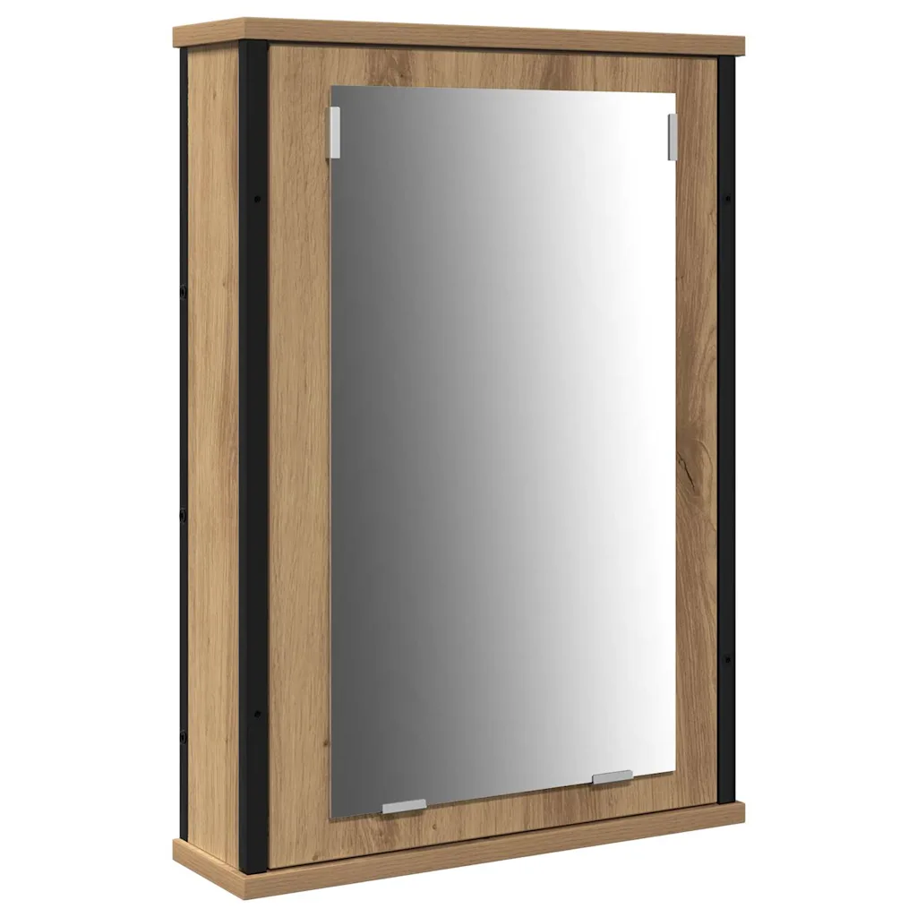 3-osaline seinale kinnitatav vannitoa kapikomplekt, pruun tehispuit, peamine kapp 80 x 30 x 60 cm