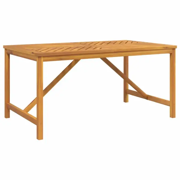 6-kohaline pruun akatsiapuidust aiamööbli komplekt, ristkülikukujuline laud 150 x 90 cm, 4 tooli ja aiapink - 7