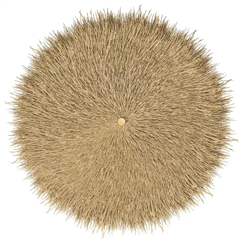 Aiapäikesevari bambuspostiga, banaanilehekatusega, 270 cm, pruun