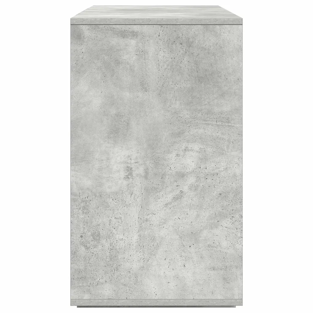 Betoonihall tehispuidust kredents 4 uksega, 120 x 41 x 75 cm