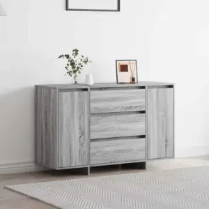 Hall sonoma kapp 3 sahtli ja 2 uksega, tehispuit, 120 x 41 x 75 cm