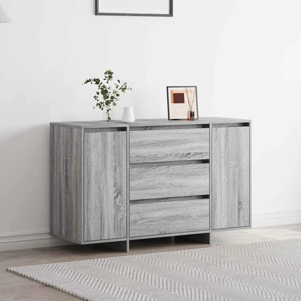 Hall sonoma kapp 3 sahtli ja 2 uksega, tehispuit, 120 x 41 x 75 cm