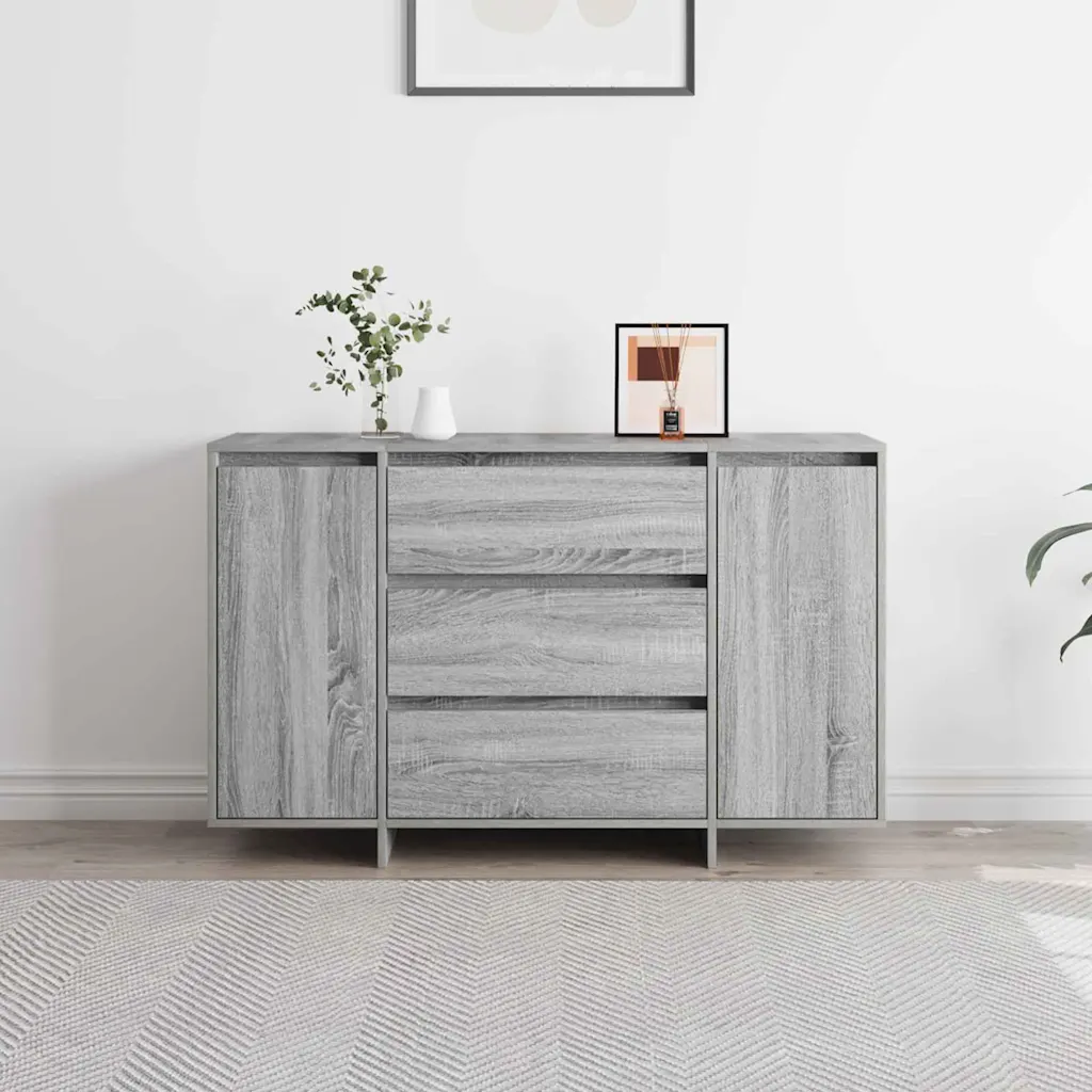 Hall sonoma kapp 3 sahtli ja 2 uksega, tehispuit, 120 x 41 x 75 cm