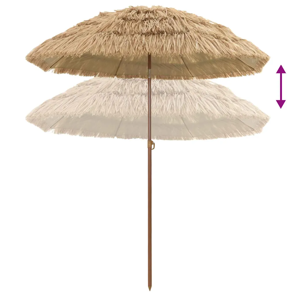 Hawaii stiilis aiapäikesevari UV-kaitsega, neutraalne, 160 x 160 x 196 cm
