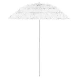 Hawaii stiilis kallutatav päikesevari, valge, Ø 160 cm, 180 cm