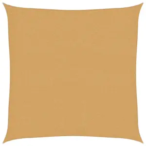 Päikesepuri 90% UV-kaitsega, liivakarva HDPE, kandiline, 2 x 2 m, 160 g/m²