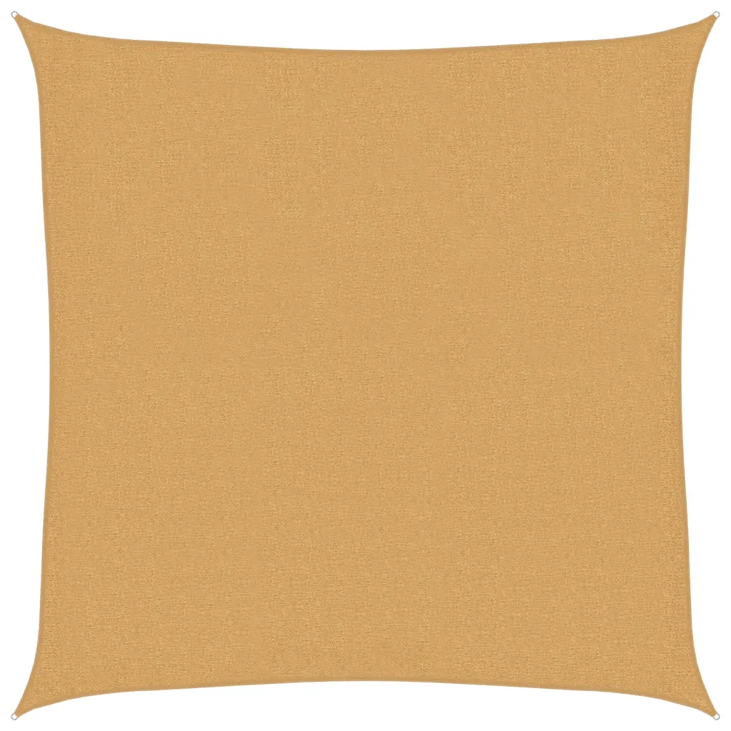 Päikesepuri 90% UV-kaitsega, liivakarva HDPE, kandiline, 2 x 2 m, 160 g/m²