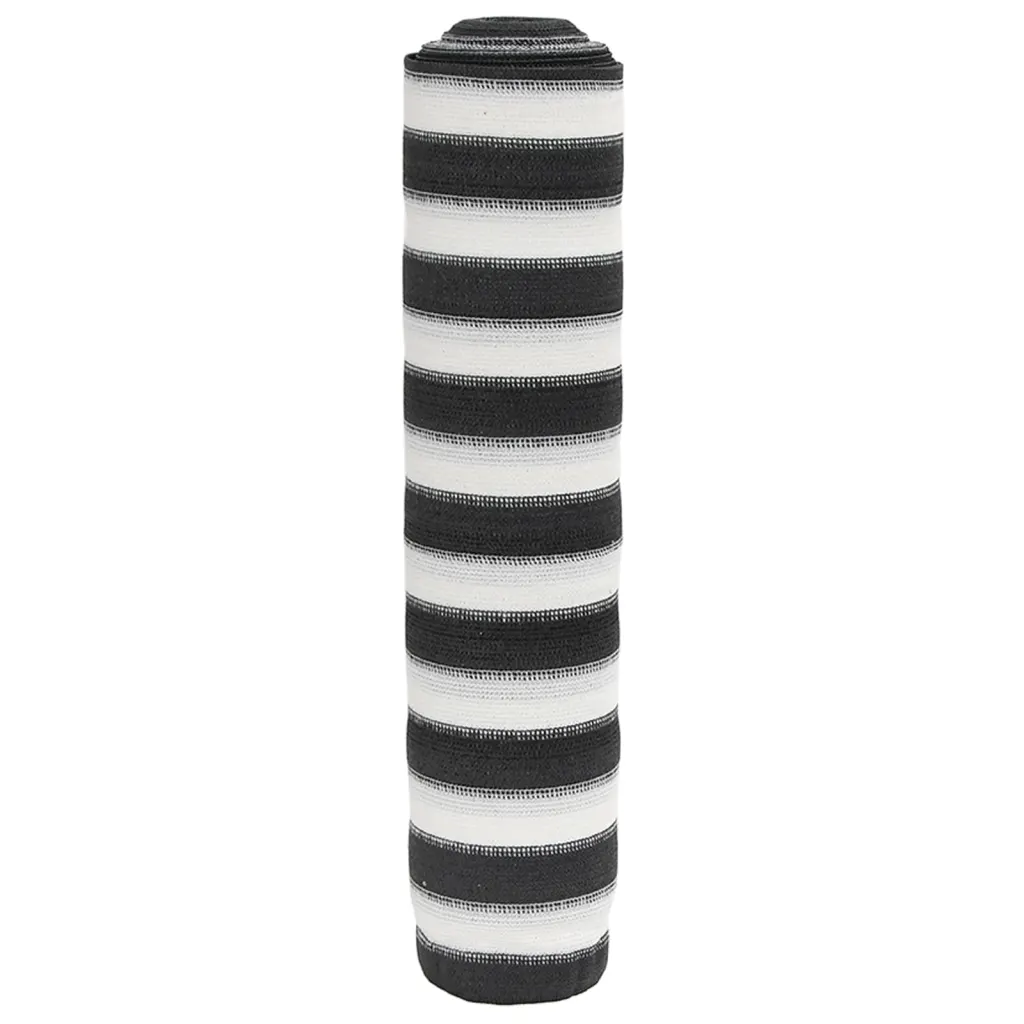 Privaatsusvõrk rõdule ja terrassile, antratsiithall/valge, 1,5 x 50 m, HDPE 75 g/m²