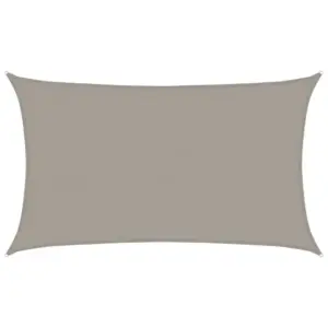 Ristkülikukujuline päikesepuri, helehall HDPE, 5 x 8 m, 160 g/m²