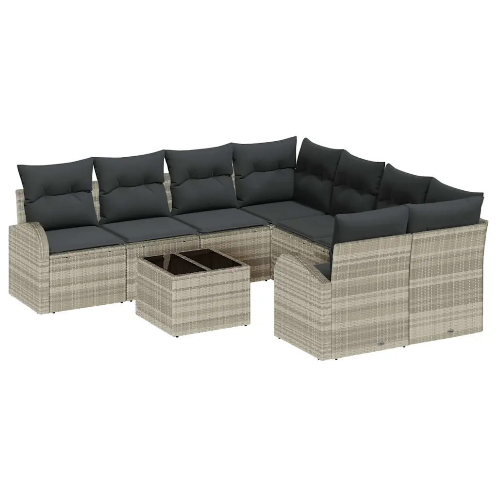 Helehall modulaarne aiamööbli nurgakomplekt polürotangist, laud 55 x 55 x 37 cm