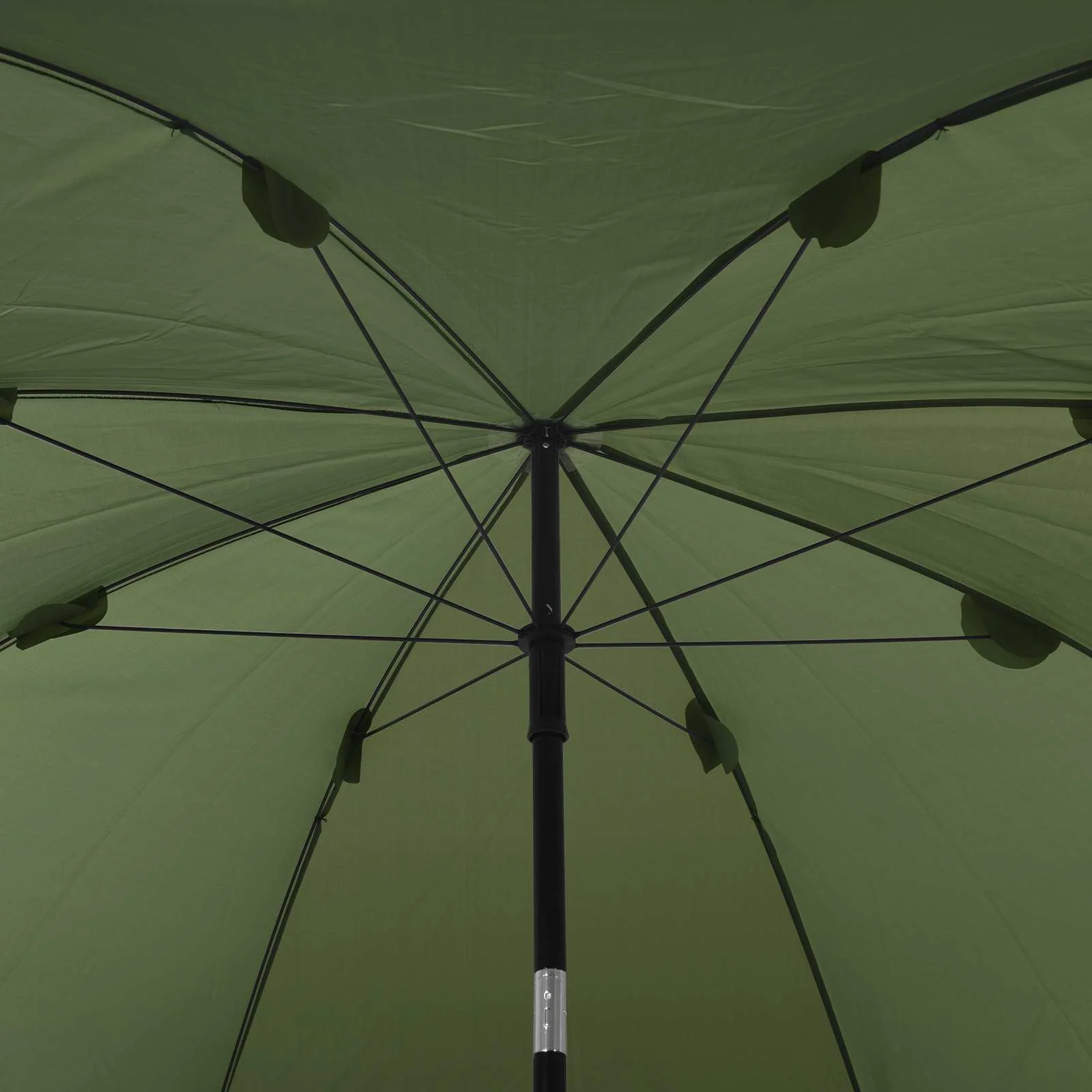 Kalastusvihmavari külgseintega, armeeroheline Oxford-polüester, 240 x 240 x 210 cm