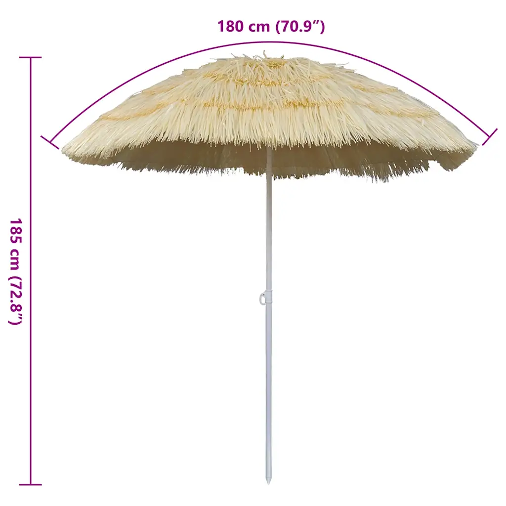 Kallutatav Hawaii stiilis rannavari, beež, 160 cm