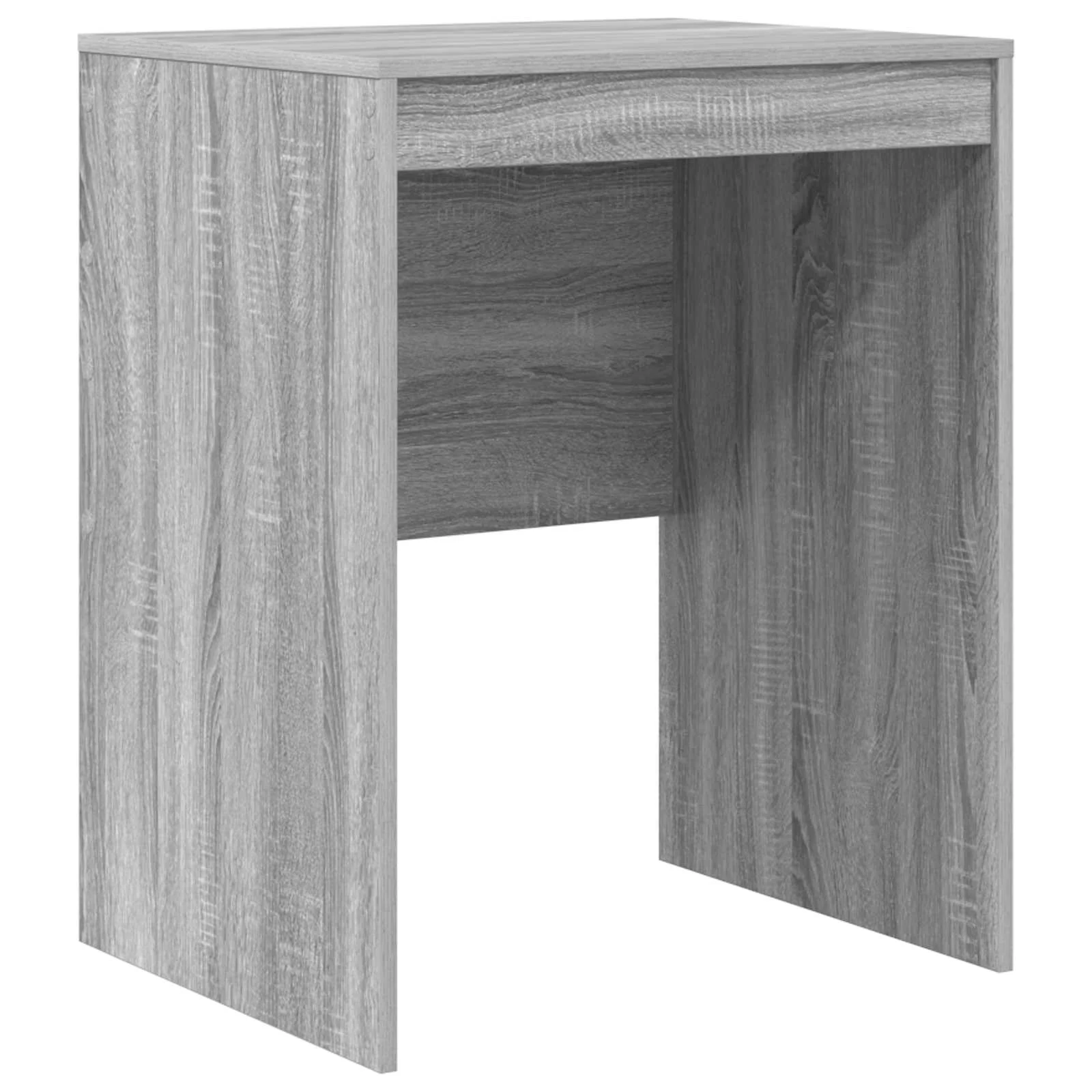 Kirjutuslaud ja kõrge riiulkapp sahtlitega, hall sonoma, 2-osaline komplekt, 105,5 x 50 x 127 cm