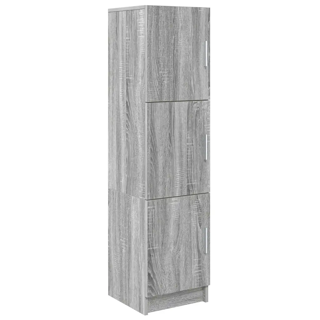 Kirjutuslaud ülemise kapiga, 2-osaline komplekt, hall sonoma, 133,5 x 50 x 124 cm