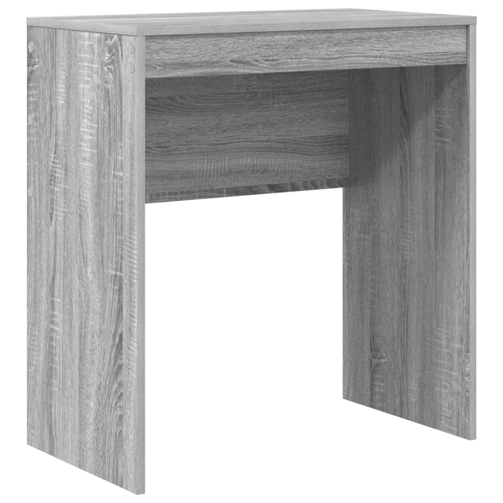 2-osaline kirjutuslaud kõrge riiuli ja 2 sahtliga, hall sonoma, 115,5 x 40 x 127 cm