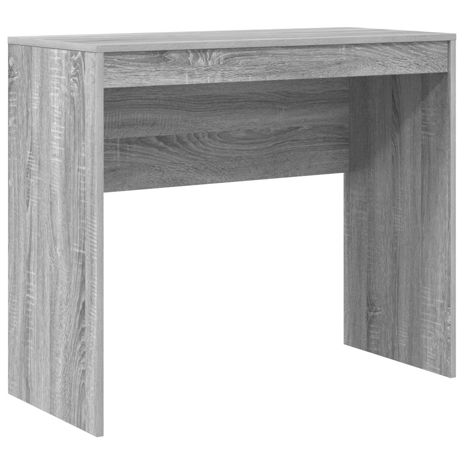 Kirjutuslaud kõrge riiulikapiga, 2-osaline komplekt, hall sonoma, 135,5 x 40 x 127 cm