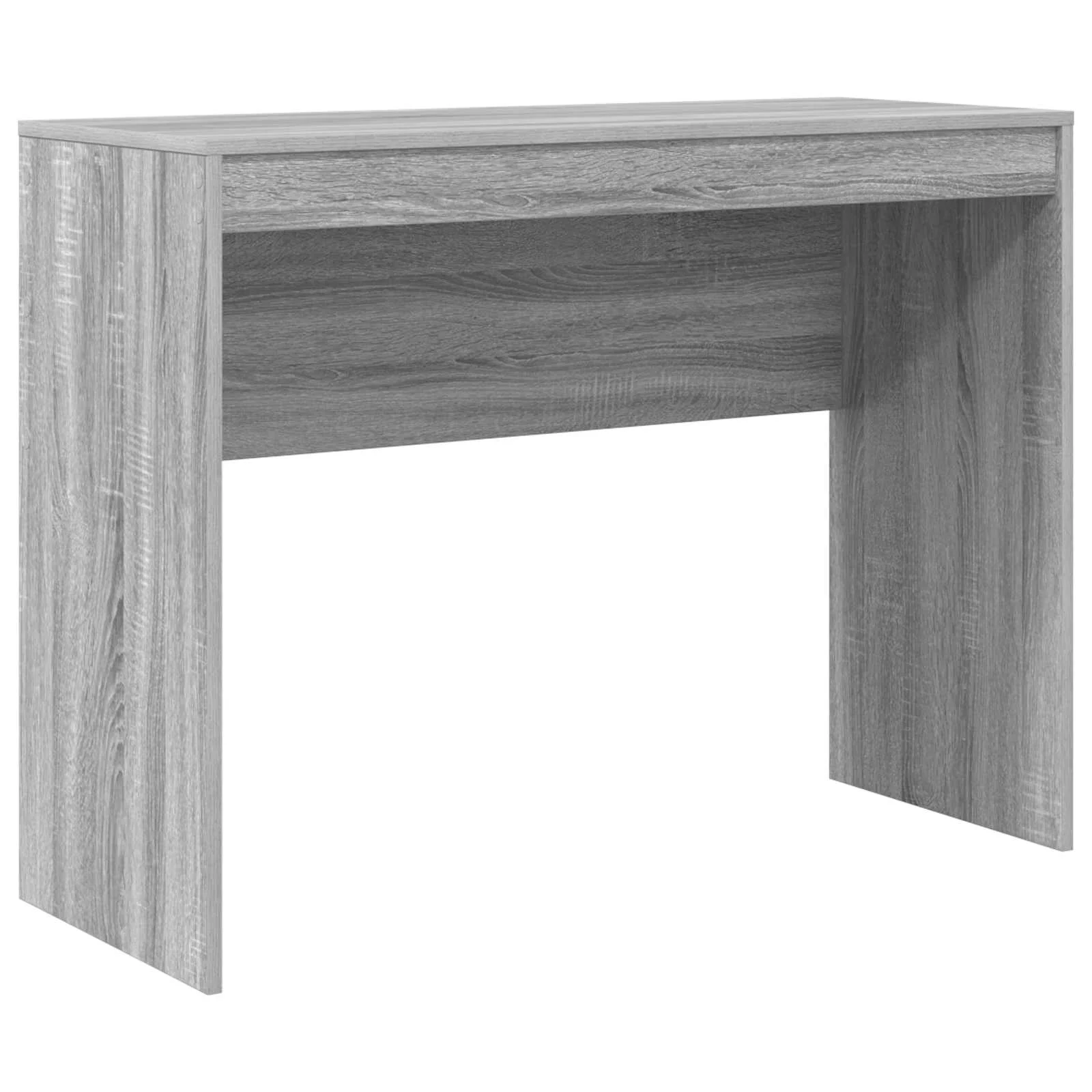Kirjutuslaud koos kõrge riiulkapiga, 2-osaline komplekt, hall sonoma, 145,5 x 40 x 127 cm