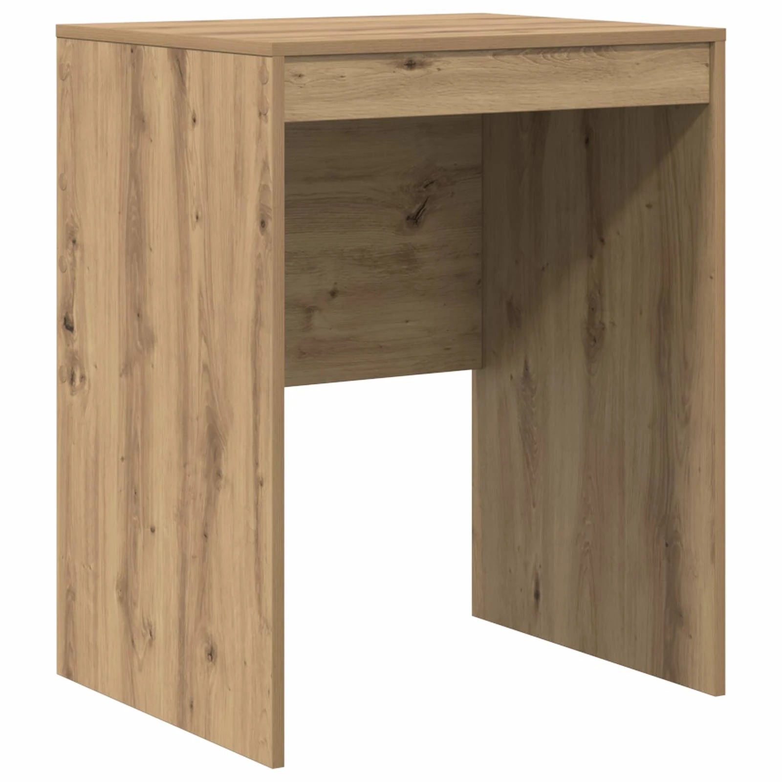 Kirjutuslaud riiulkapiga, tehispuit, käsitööpuidu toon, 2-osaline komplekt, 105,5 x 50 x 127 cm
