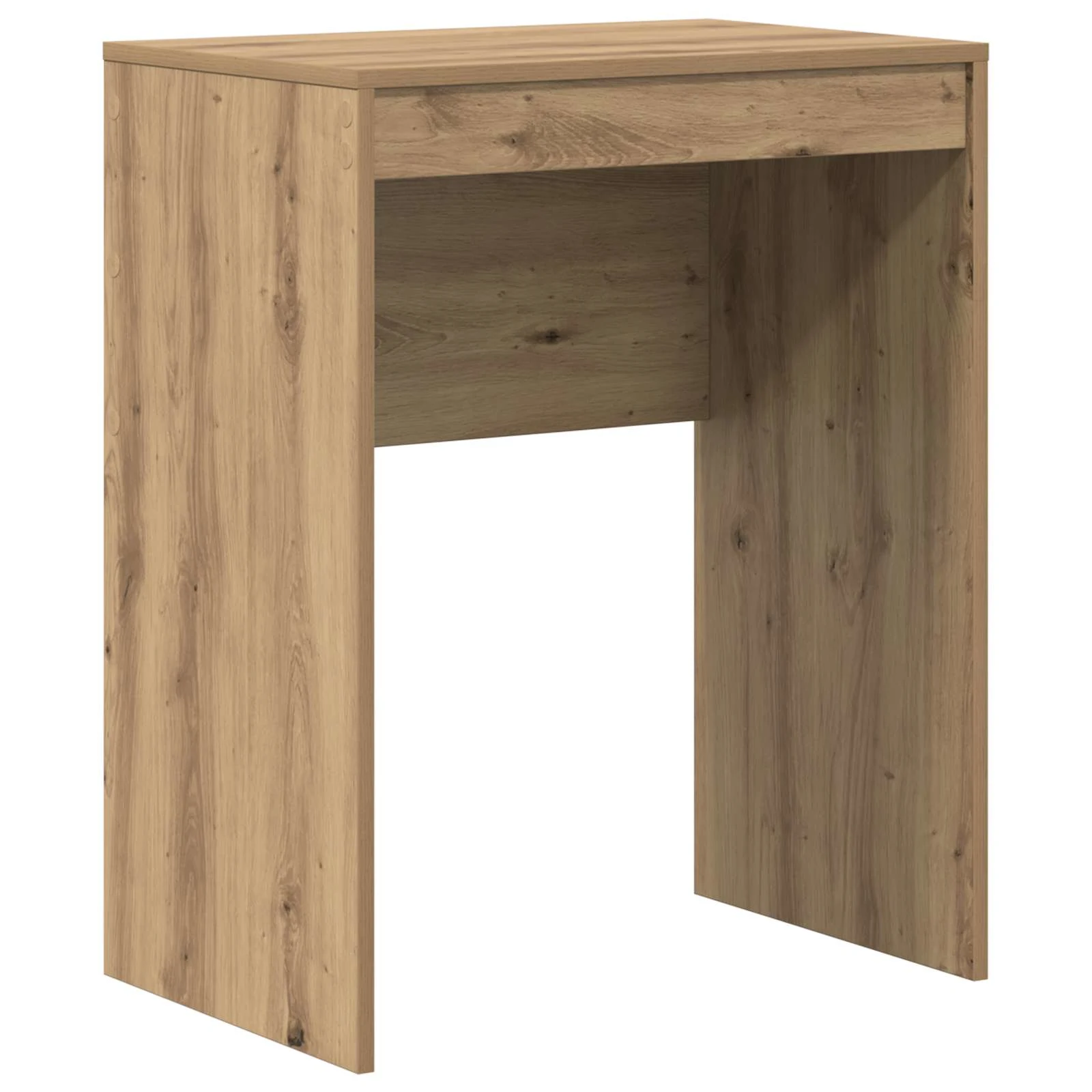 Kirjutuslaud ja kõrge riiulkapp, tehispuit, käsitööpuu tooni, 105,5 x 34 x 127 cm, 2-osaline komplekt