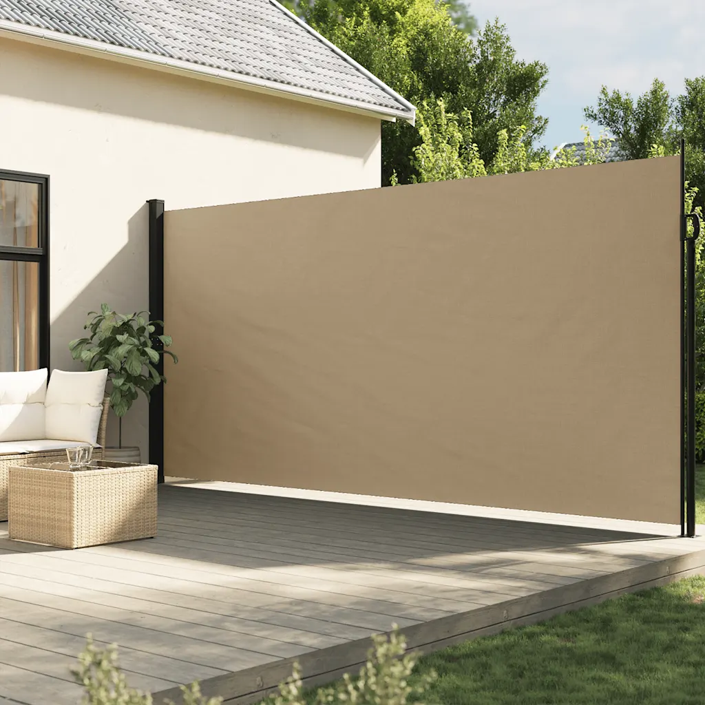 Lahtikeritav terrassi privaatsussein, beež, 220 x 600 cm
