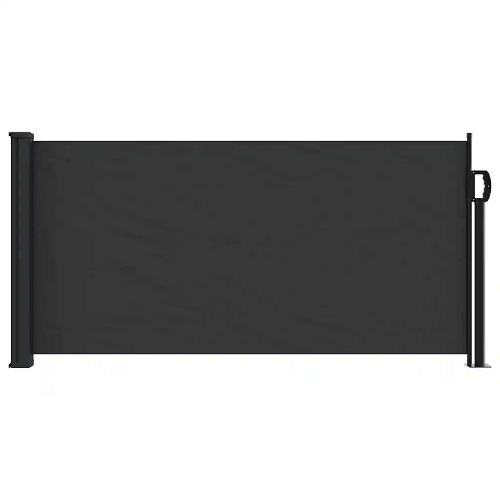Lahtirullitav terrassi privaatsussein, must, 100 x 300 cm