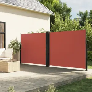 Lahtitõmmatav terrassi külgsein privaatsuseks, terrakota, 180 x 1200 cm