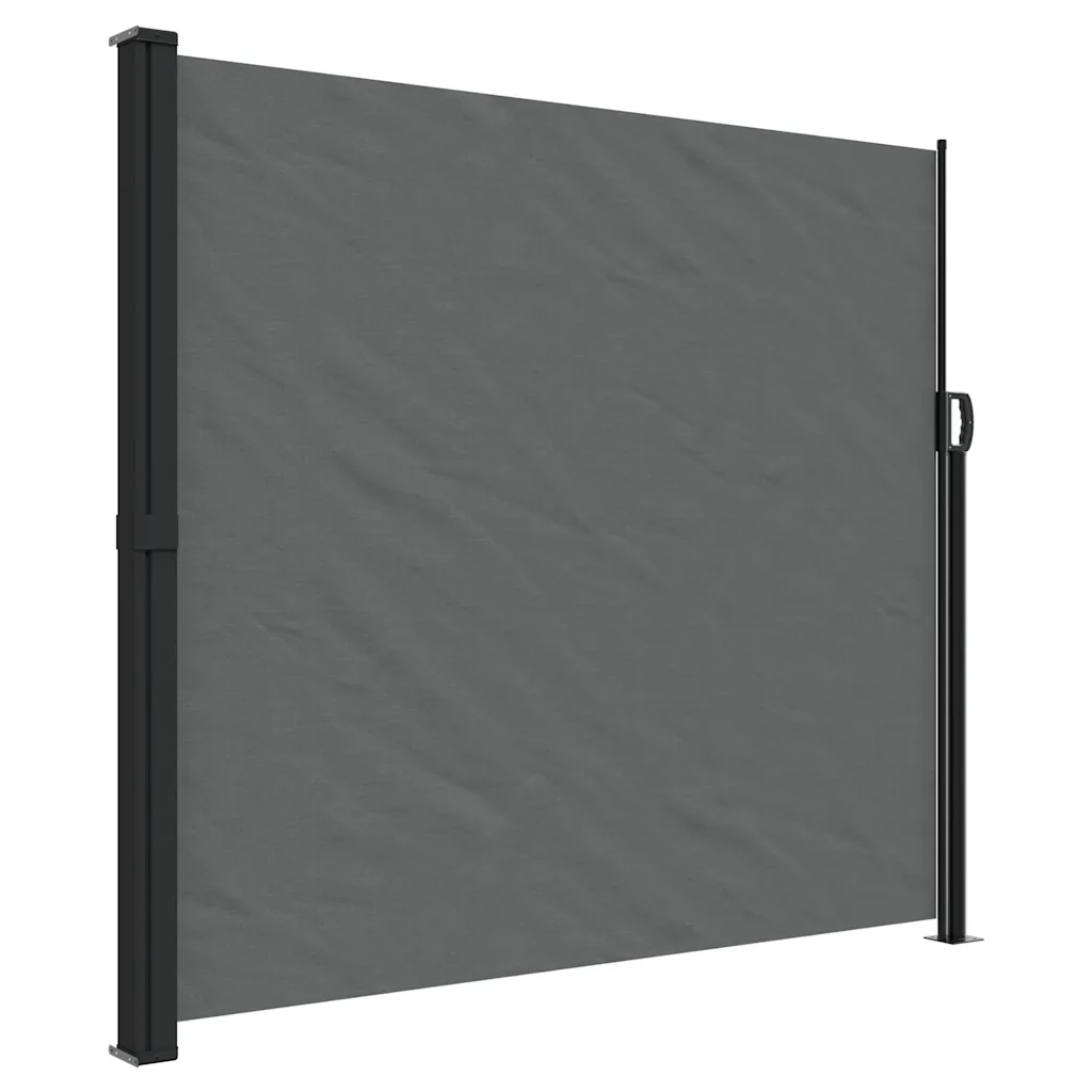 Lahtitõmmatav terrassi privaatsussein, antratsiithall, 180 x 600 cm