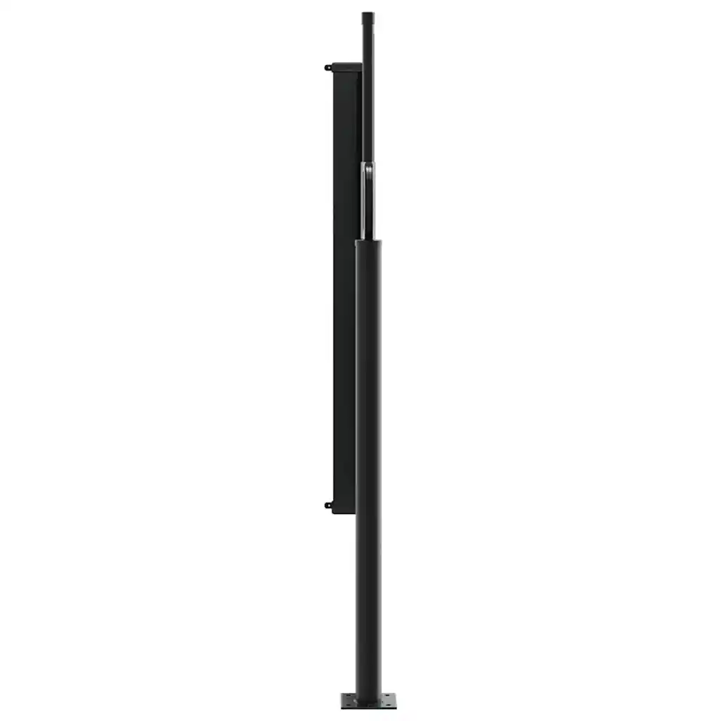 Lahtitõmmatav terrassi külgsein privaatsuse loomiseks, tumeroheline, 120 x 500 cm