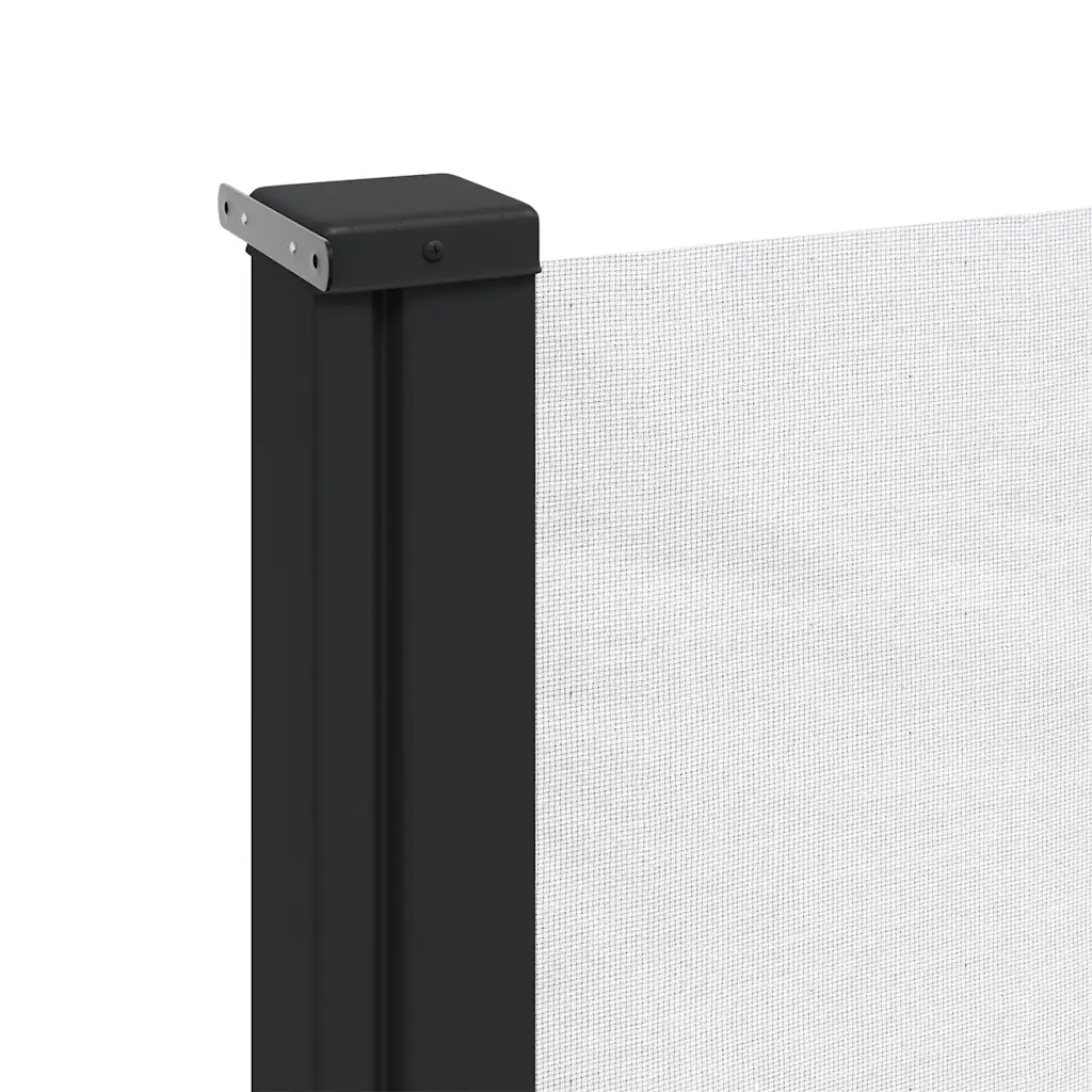 Lahtitõmmatav terrassi külgsein privaatsuse loomiseks, valge, 140 x 600 cm