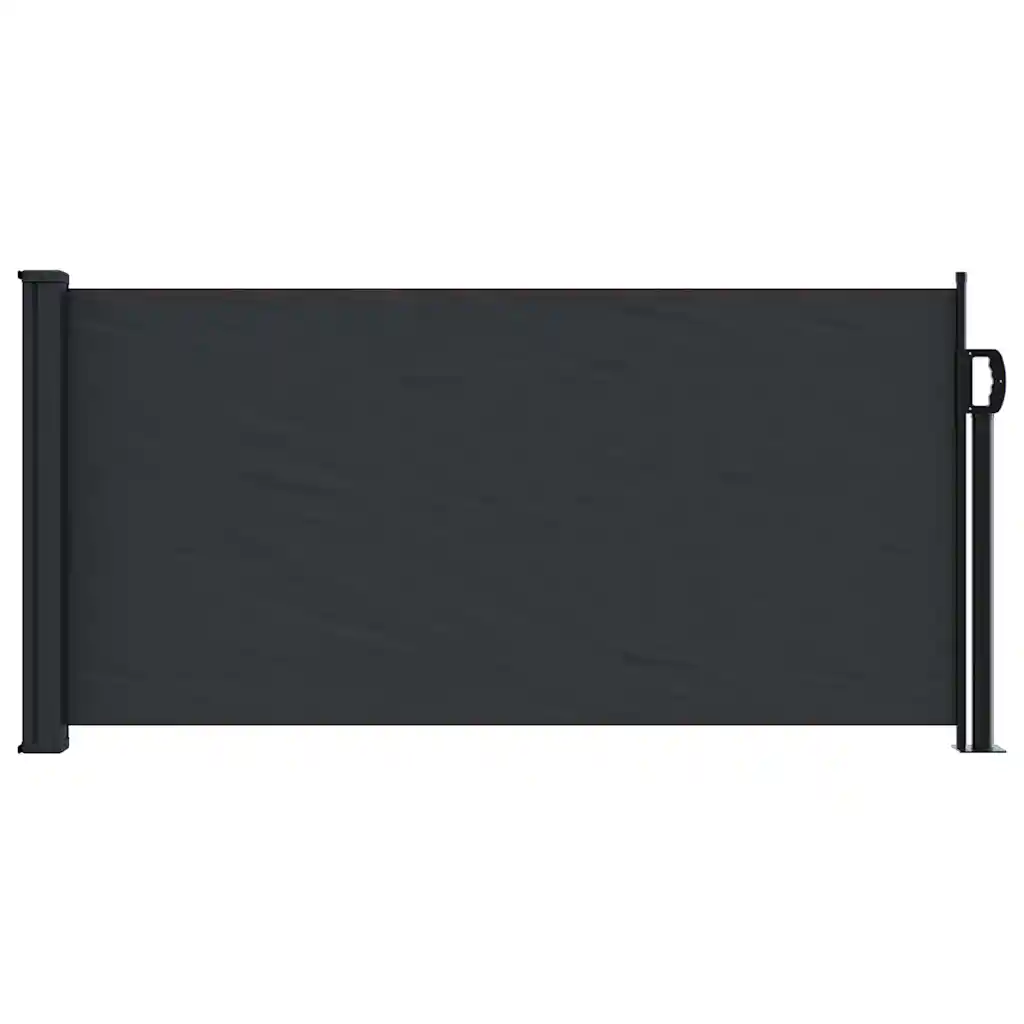 Lahtitõmmatav terrassi privaatsussein, must, 100 x 500 cm