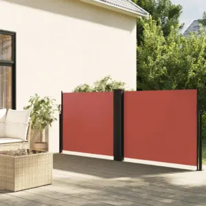 Lahtitõmmatav terrassi privaatsussein, terrakota, 120 x 1000 cm