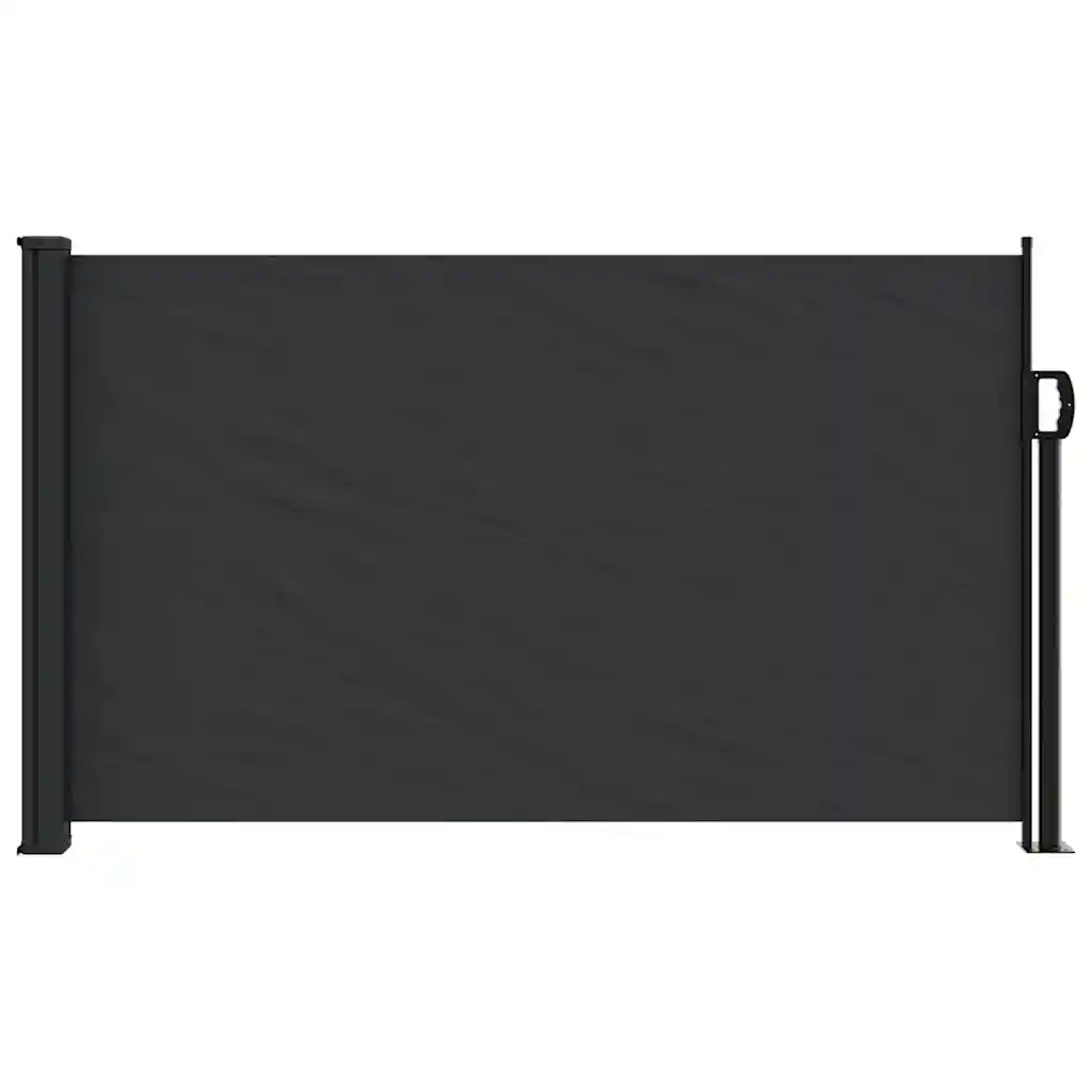 Lahtitõmmatav terrassi privaatsussein, must, 120 x 500 cm