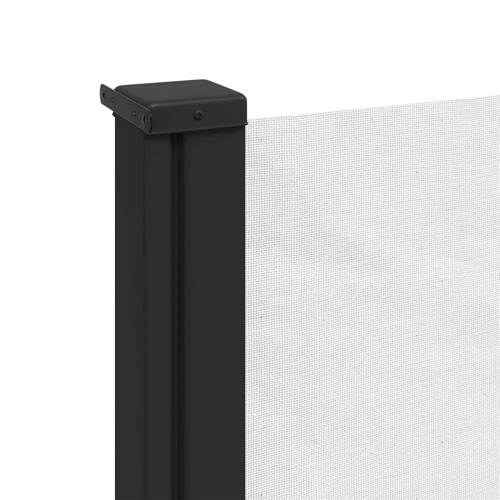 Lahtitõmmatav terrassi privaatsussein, valge, 120 x 500 cm
