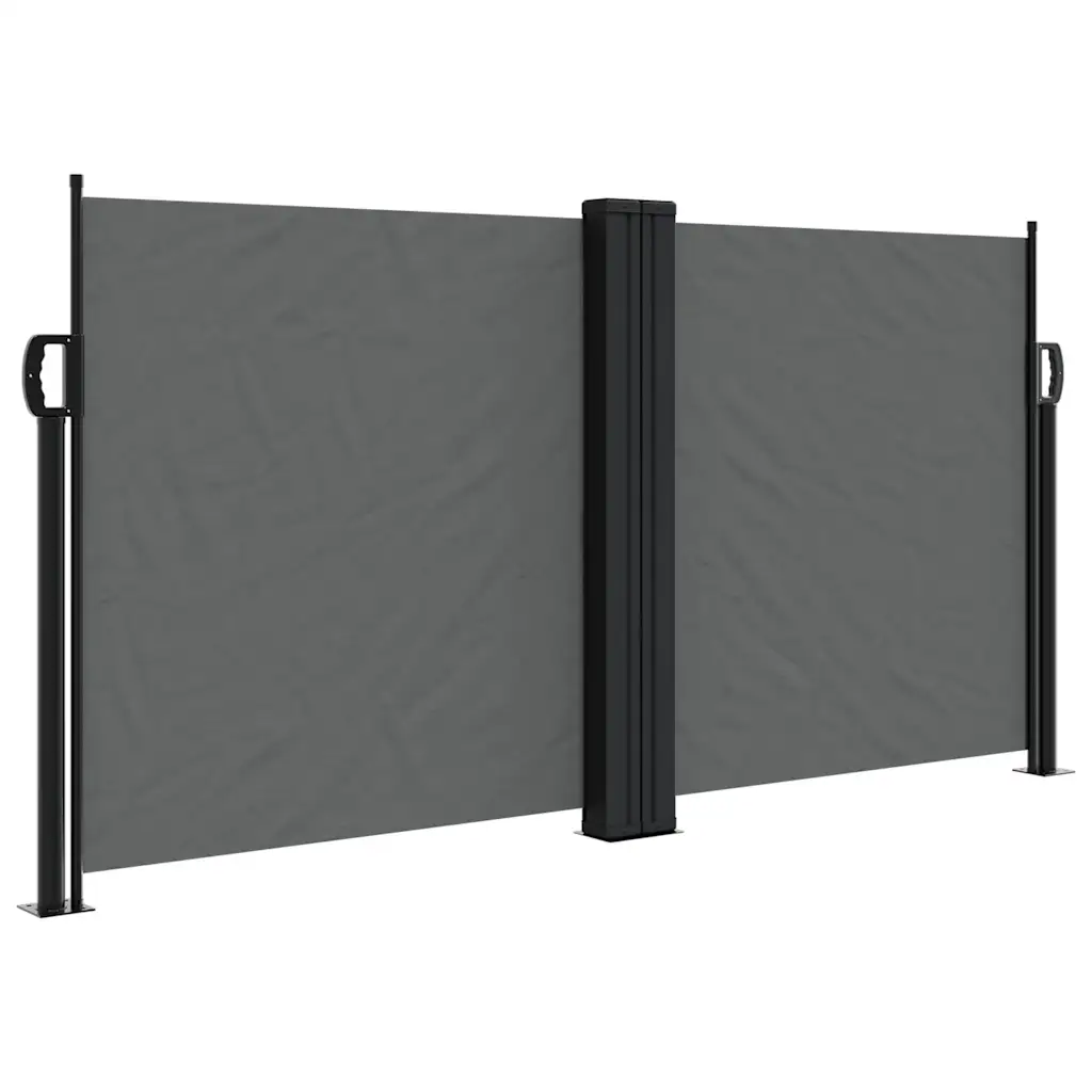 Lahtitõmmatav terrassi privaatsussein, antratsiithall, 120 x 600 cm