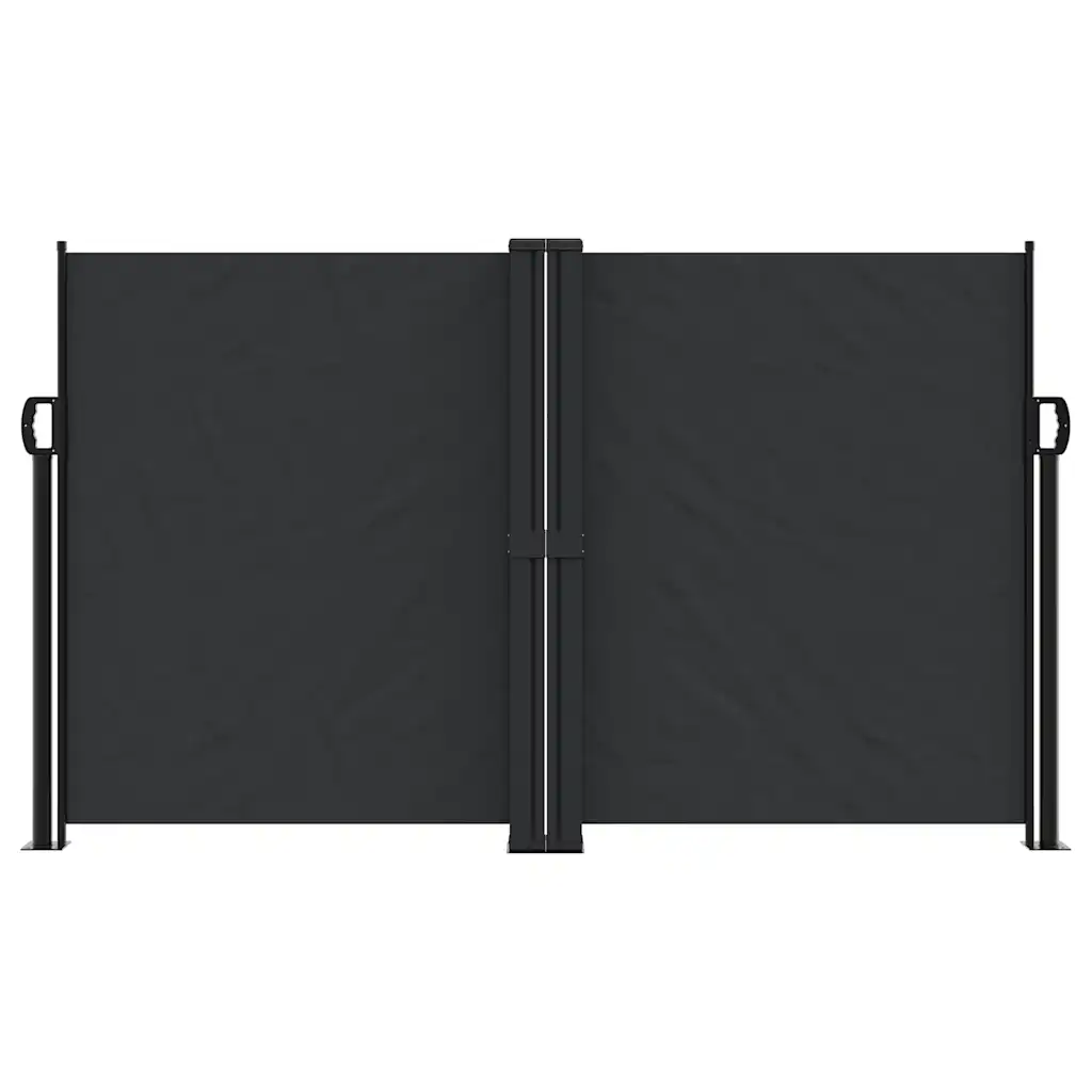 Lahtitõmmatav terrassi privaatsussein, must, 140 x 1000 cm