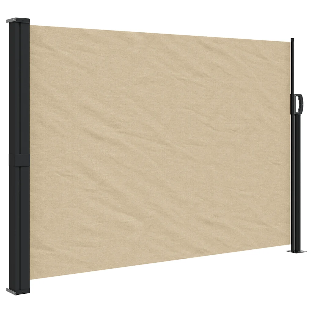 Lahtitõmmatav terrassi privaatsussein, vee- ja UV-kindel, beež, 140 x 600 cm