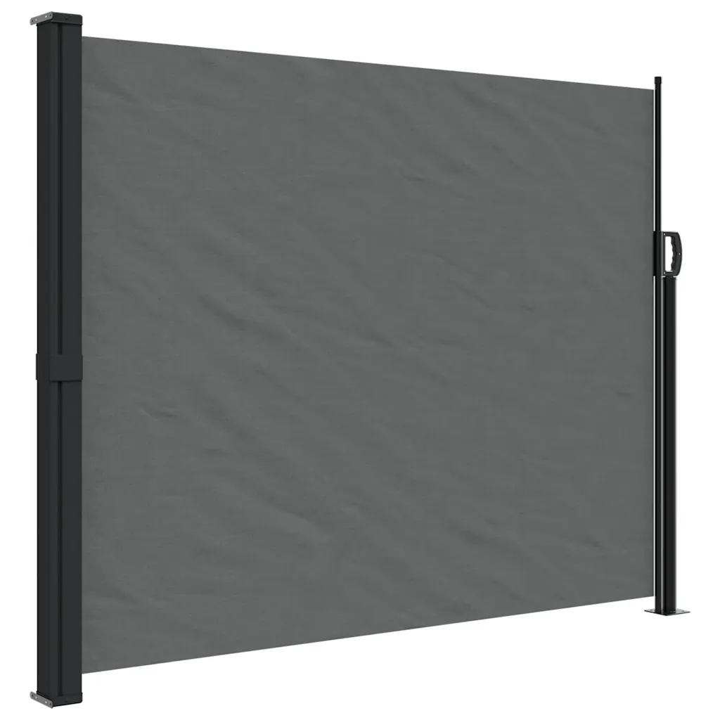 Lahtitõmmatav terrassi privaatsussein, antratsiithall, 160 x 500 cm