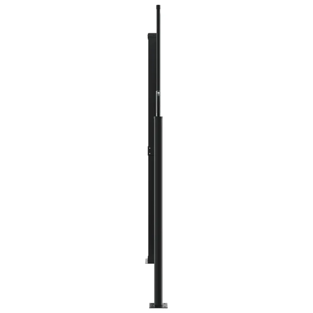 Lahtitõmmatav terrassi privaatsussein, valge, 180 x 600 cm