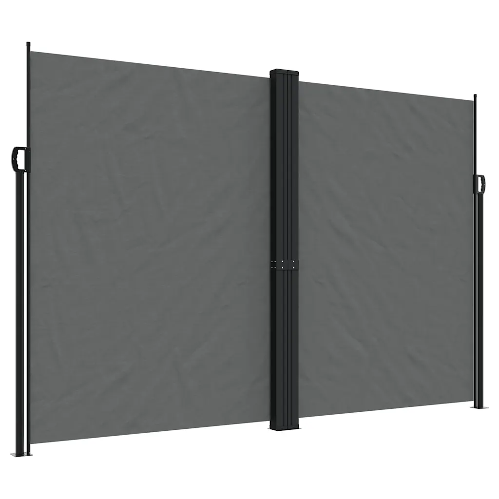 Lahtitõmmatav terrassi privaatsussein, antratsiithall, 220 x 1000 cm