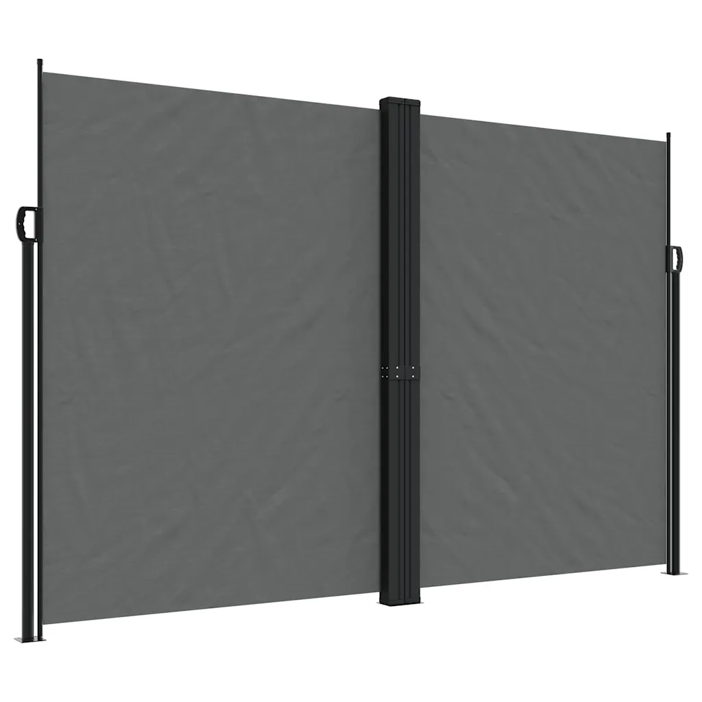 Lahtitõmmatav terrassi privaatsussein, antratsiithall, 220 x 600 cm